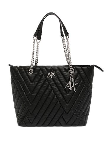 Armani Exchange Borsa a spalla imbottita - Nero