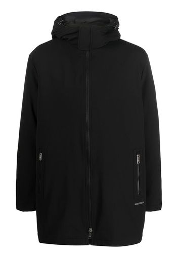 Armani Exchange double-layer hooded coat - Nero