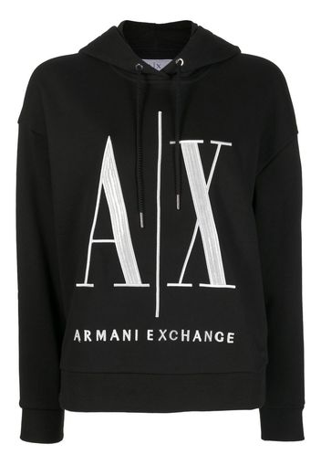 Armani Exchange Felpa con cappuccio - Nero