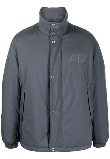 Armani Exchange logo-print padded jacket - Grigio