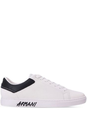 Armani Exchange logo-print low-top sneakers - Bianco