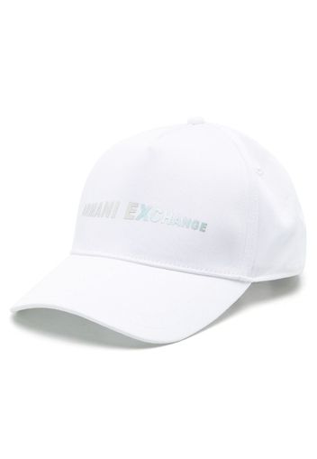 Armani Exchange logo-print curved-peak cap - Bianco