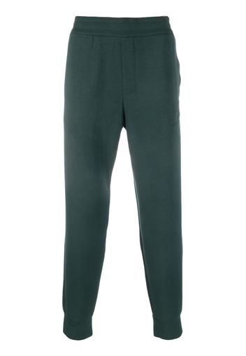 Armani Exchange debossed-logo track pants - Verde