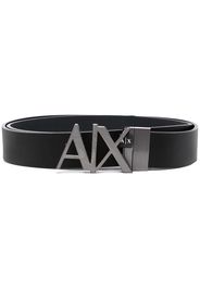 Armani Exchange Cintura con placca logo - Nero