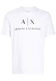 Armani Exchange logo-print cotton T-shirt - Bianco