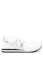 Armani Exchange Sneakers con logo metallizzato - Bianco