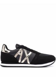 Armani Exchange side logo-print sneakers - Nero