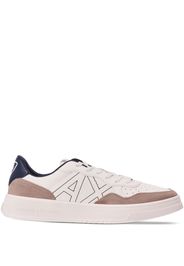 Armani Exchange embroidered-logo low-top sneakers - Bianco