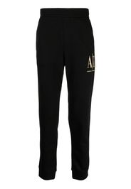 Armani Exchange logo-embroidered track pants - Nero