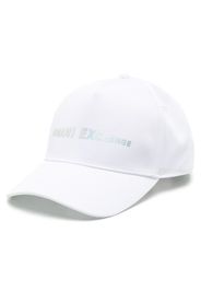 Armani Exchange logo-print curved-peak cap - Bianco