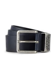 Armani Exchange logo-hardware leather belt - Blu