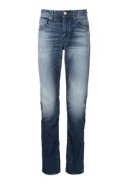 Armani Exchange logo-patch slim-fit jeans - Blu