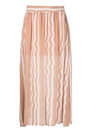 Armani Exchange stripe-pattern midi skirt - Toni neutri