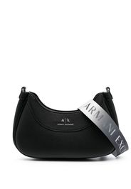 Armani Exchange Borsa a tracolla con logo goffrato - Nero