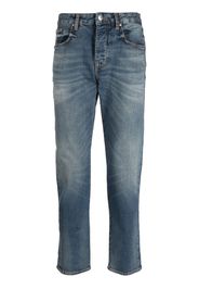 Armani Exchange logo-patch straight-leg jeans - Blu