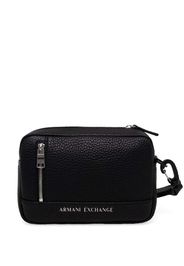 Armani Exchange Trousse da bagno con logo - Nero