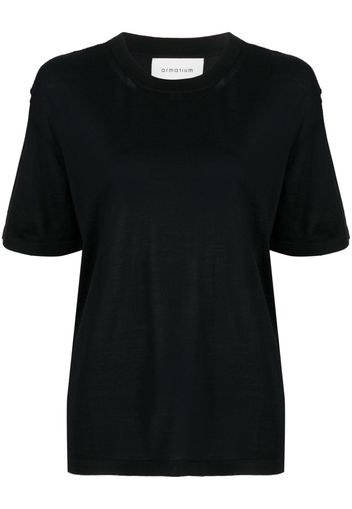 ARMARIUM crew-neck wool T-shirt - Nero