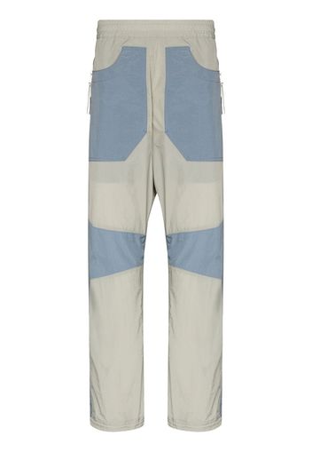 ARNAR MAR JONSSON panelled elasticated waistband track pants - Grigio