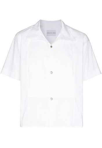 ARNAR MAR JONSSON side pockets short-sleeve shirt - Bianco