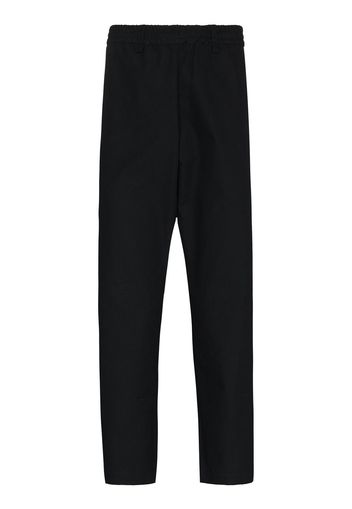 ARNAR MAR JONSSON elasticated waistband straight-leg trousers - Nero