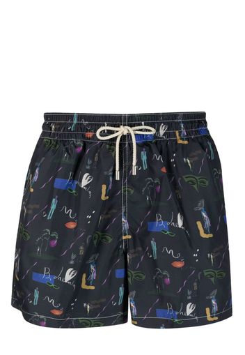 Arrels Barcelona x Cecilia Carlsted Boheme swim shorts - Blu