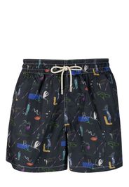 Arrels Barcelona x Cecilia Carlsted Boheme swim shorts - Blu