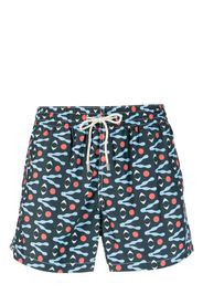 Arrels Barcelona x David Vanadia Eye swim shorts - Blu