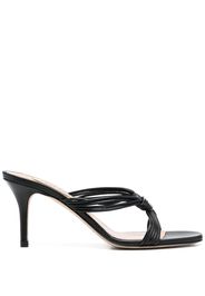 Arteana 85mm knot-detail leather mules - Nero