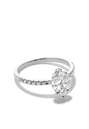 Anello Mye marquise illusion in oro bianco 18kt con diamanti