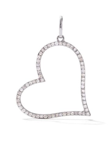 Pendente a forma di stella in oro bianco 18kt con diamanti