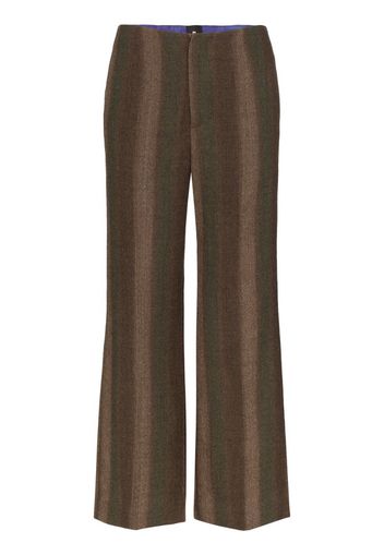 striped wool trousers