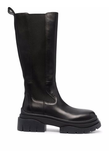 ASH Stone chunky-sole leather boots - Nero