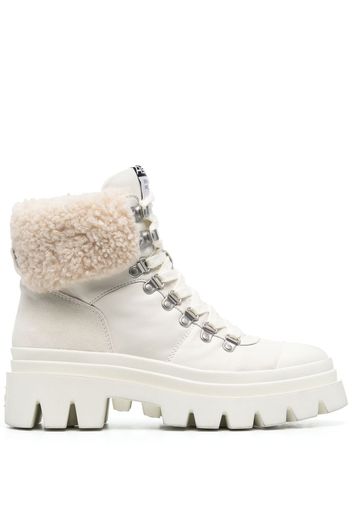 Ash faux-fur detail boots - Bianco