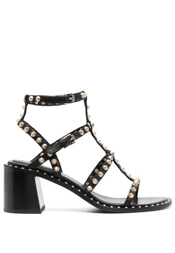 Ash 70mm studded leather sandals - Nero