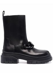 ASH Storm Chain leather boots - Nero