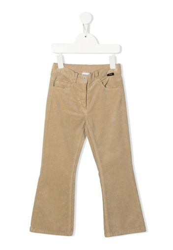 Aspesi Kids straight-leg corduroy trousers - Toni neutri