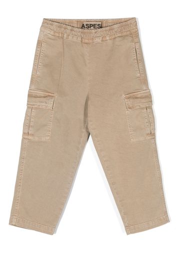 Aspesi Kids cargo cotton trousers - Toni neutri