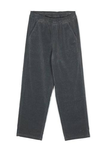 Aspesi Kids straight-leg corduroy trousers - Grigio