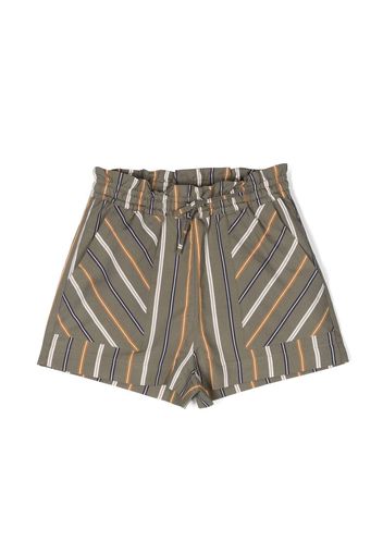 Aspesi Kids plaid check-pattern shorts - Verde