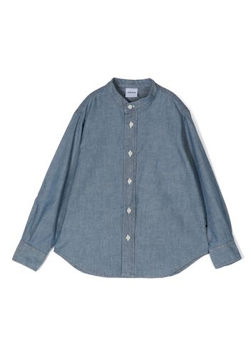 Aspesi Kids button-up collarless shirt - Blu