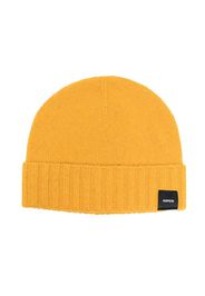 Aspesi Kids ribbed knit beanie hat - Giallo