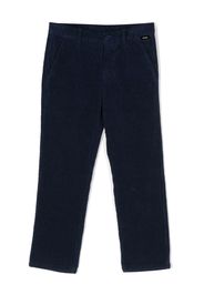 Aspesi Kids corduroy straight-leg trousers - Blu