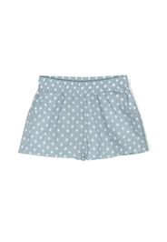 Aspesi Kids polka-dot short shorts - Blu