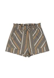 Aspesi Kids plaid check-pattern shorts - Verde