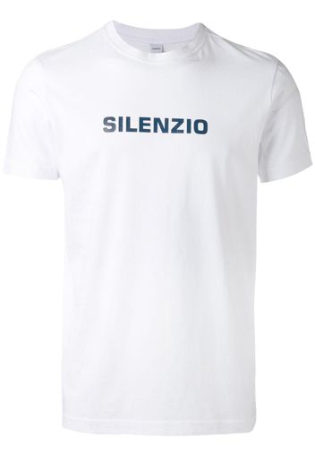 'Silenzio' print T-shirt