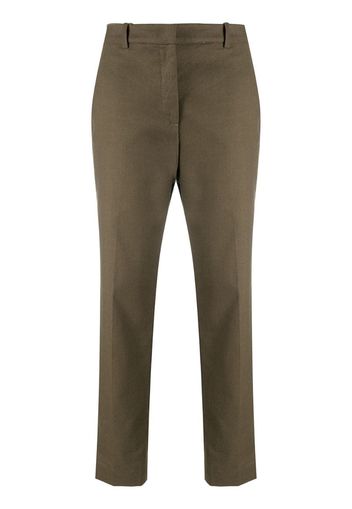 tapered-leg tailored trousers