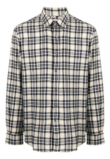 madras check cotton shirt