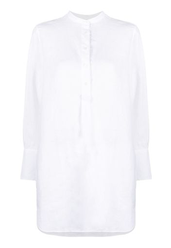 Aspesi collarless buttoned tunic - Bianco