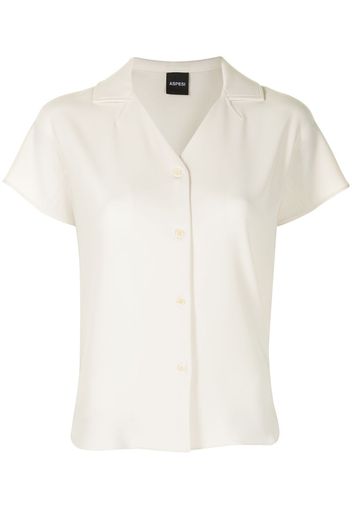 Aspesi Blusa con scollo a V - Bianco