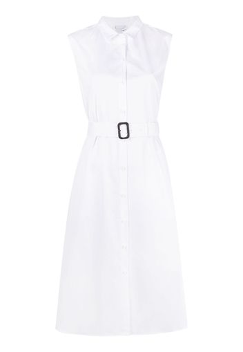 Aspesi belted sleeveless dress - Bianco